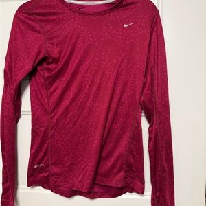 Nike Women's Fuchsia Long Sleeve Tee
